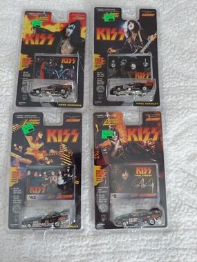 Kiss Die-Cast Car Set in Black and Red Packaging